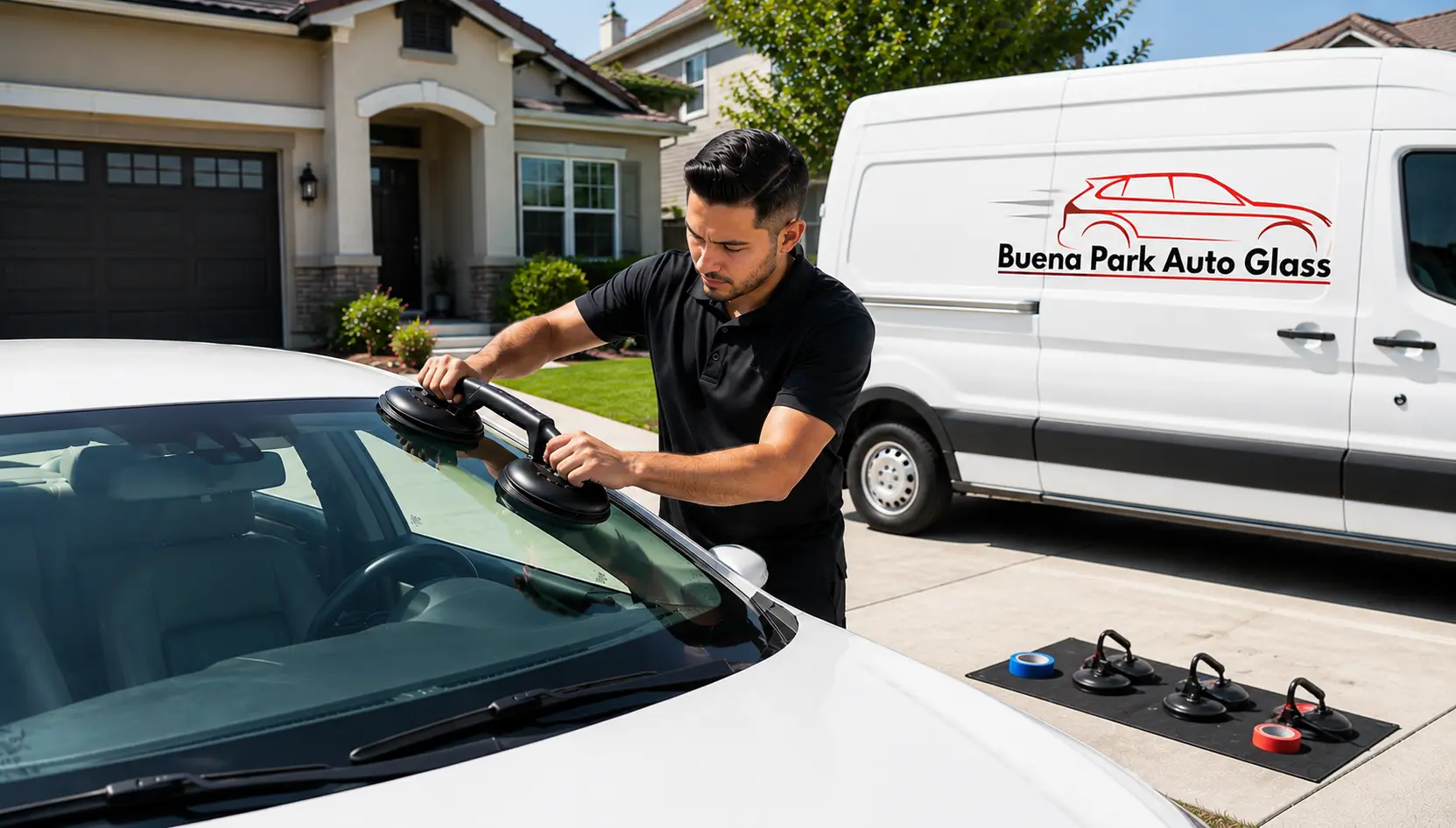 Auto glass replacement service by Buena Park Auto Glass in Buena Park, CA