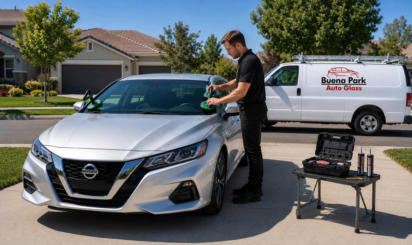 Buena Park Auto Glass mobile windshield repair and replacement technician in Buena Park, CA