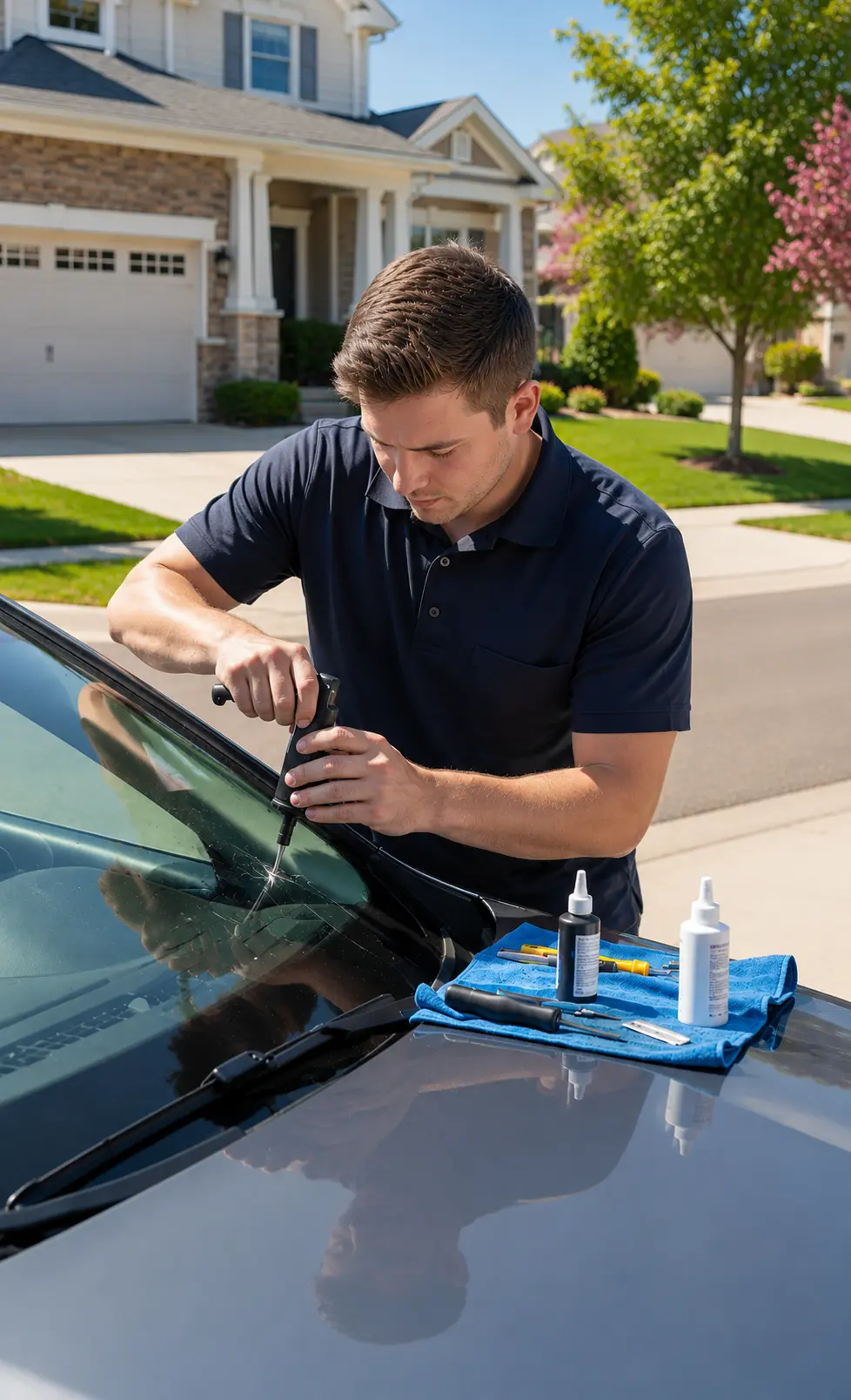 Windshield repair service by Buena Park Auto Glass in Buena Park, CA